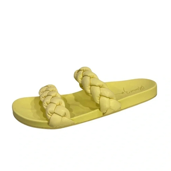 Rachel  Zoe Emilie Braided Sandals | Yellow | Size 11 - Picture 8 of 11